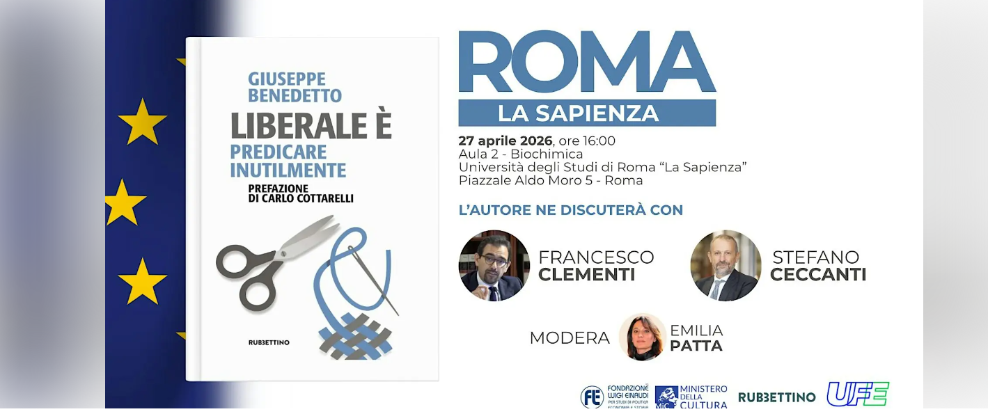 Presentazione del libro: "Liberale è predicare inutilmente" di Giuseppe Benedetto